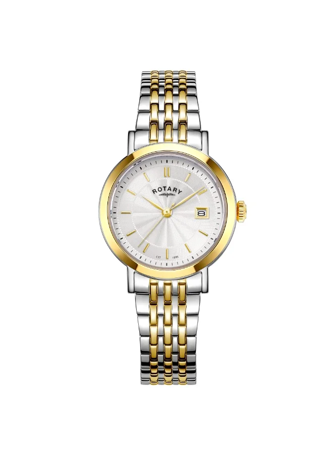 Rotary Ladies Heritage Watch Silver & Gold