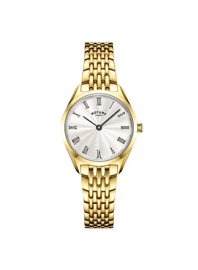 Rotary Ladies Ultra Slim Stainless Steel Bracelet Watch Gold