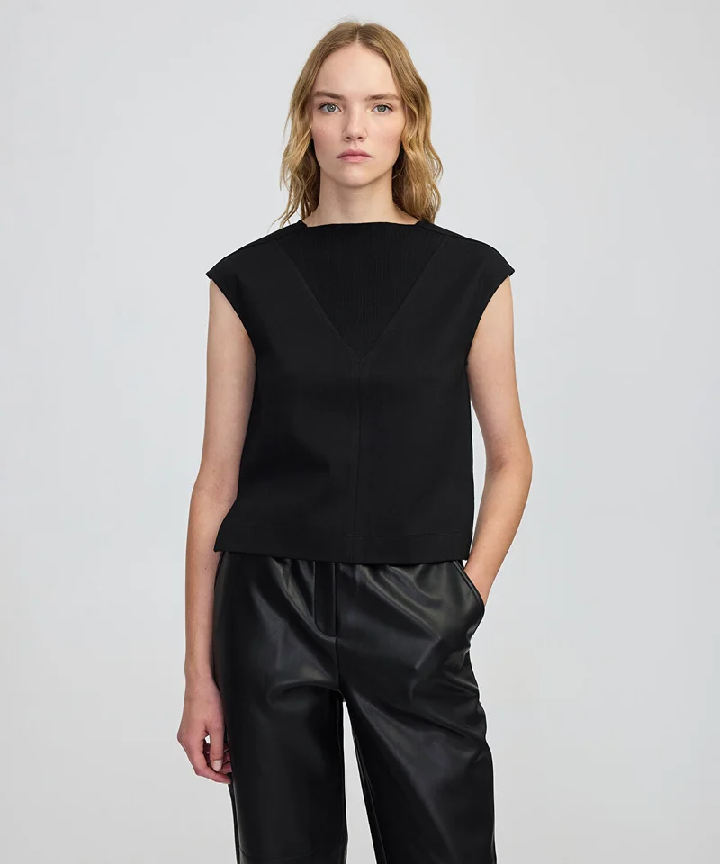 Mixed Media Blouse