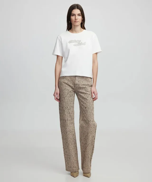 Embroidered Slogan T-Shirt – image 2