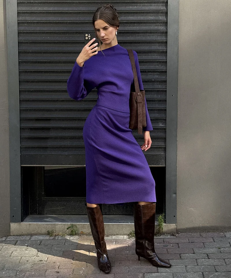 Midi Knit Skirt