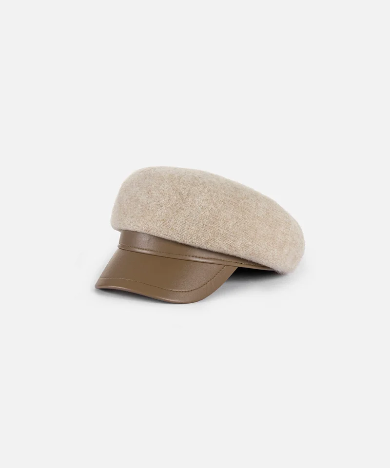 Color-Block Wool-Blend Hat