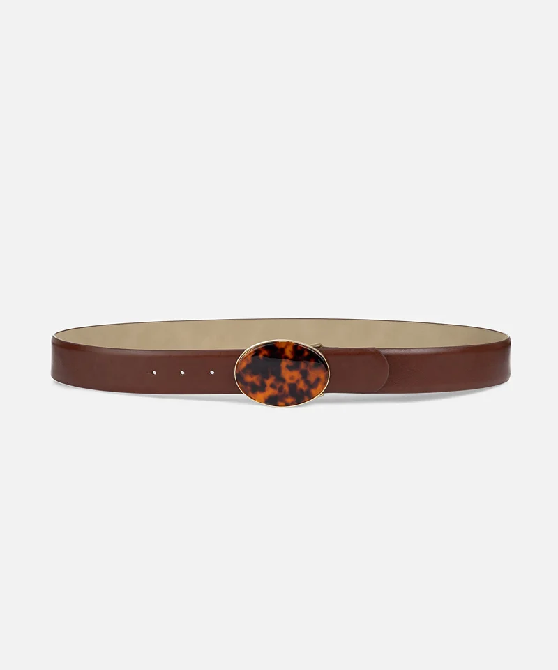 Buckle Belt, Tortoiseshell