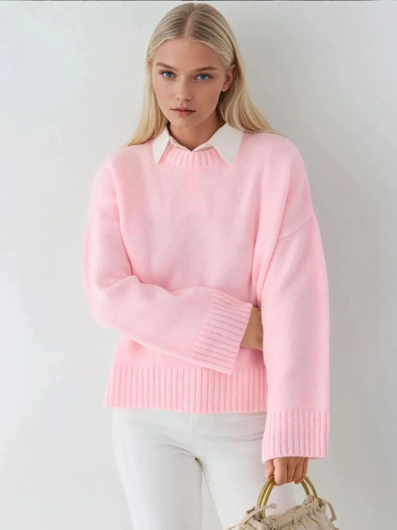 Thick Crewneck Soft Touch Sweater