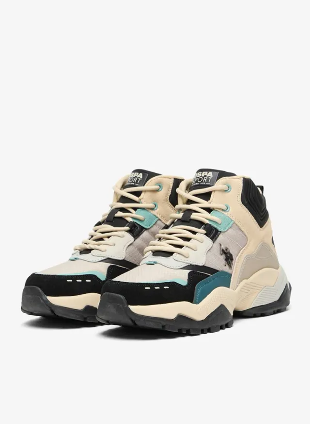 Women's Rugged High-Top Sneakers Beige – image 4