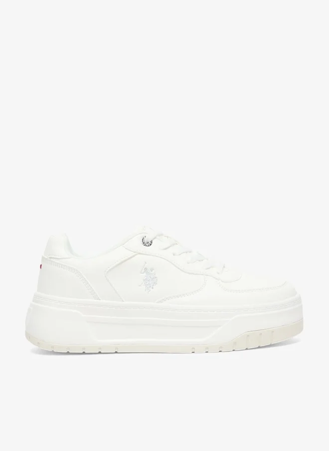 Women's Chunky Low-Top Sneakers Beige