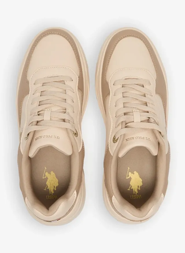 Women's Chunky Low-Top Sneakers Beige – image 6