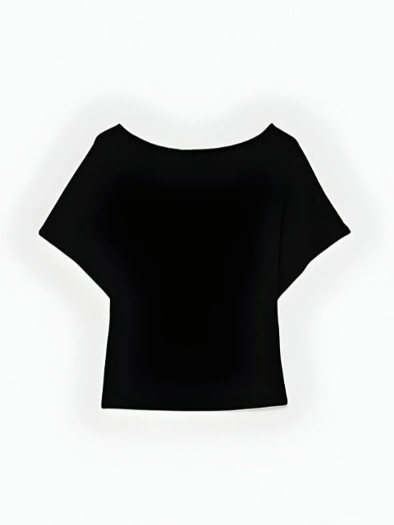 Loose Fit Boat Neck T-Shirt