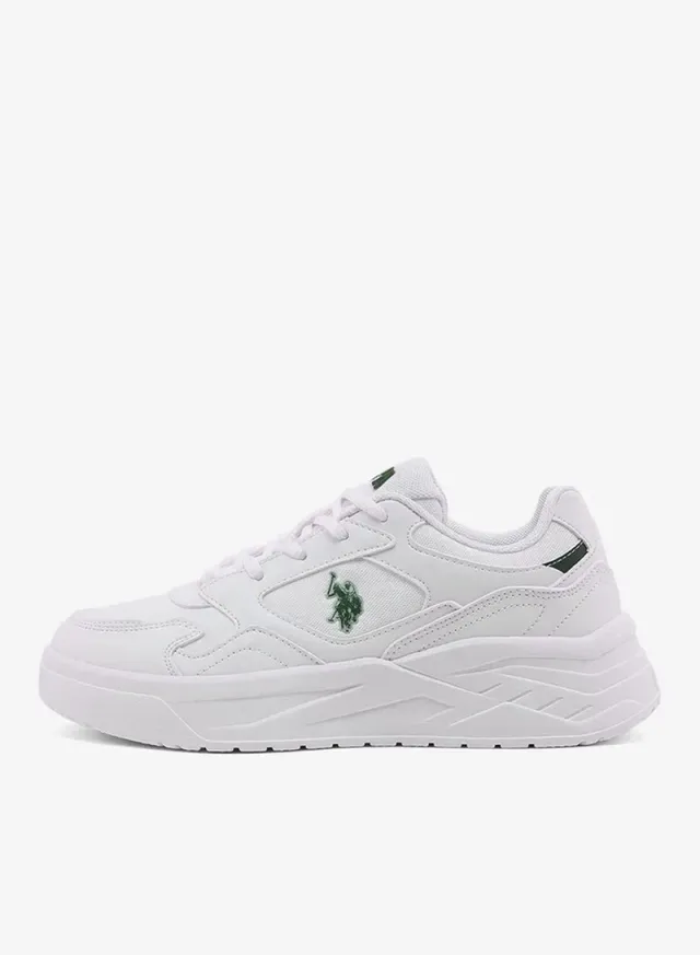 سنيكرز بلاتفورم سميك نسائي U.S. Polo Assn. MARTHA GLB 6FX أبيض – صورة 3