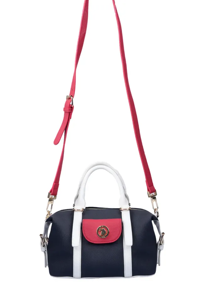 U.S. Polo Assn. Women's Leather Large Capacity Hobo Shoulder Tote Bag
