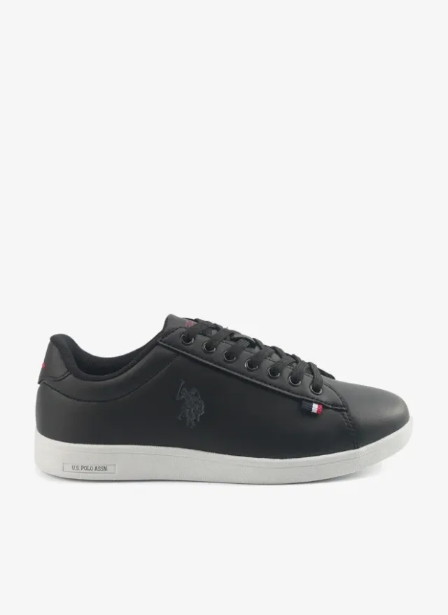 Women's Lace-Up Sneakers Navy/Red