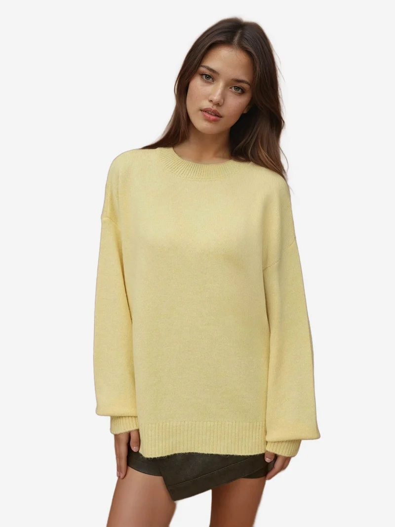 Crew Neck Knit Sweater