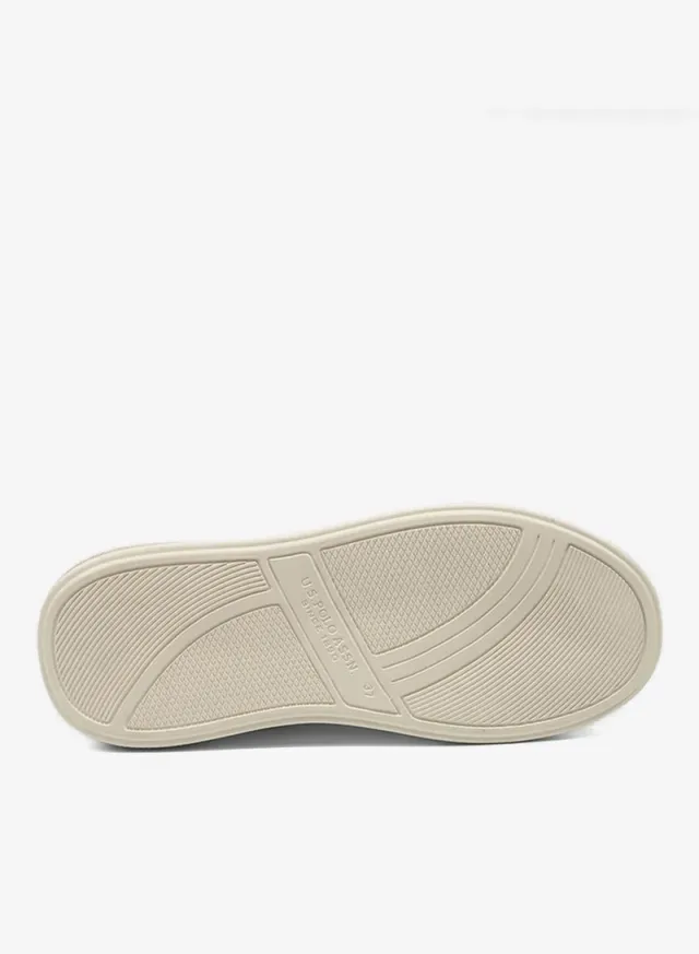 Beige Low-Top Lace-Up Casual Sneakers for Women – image 4