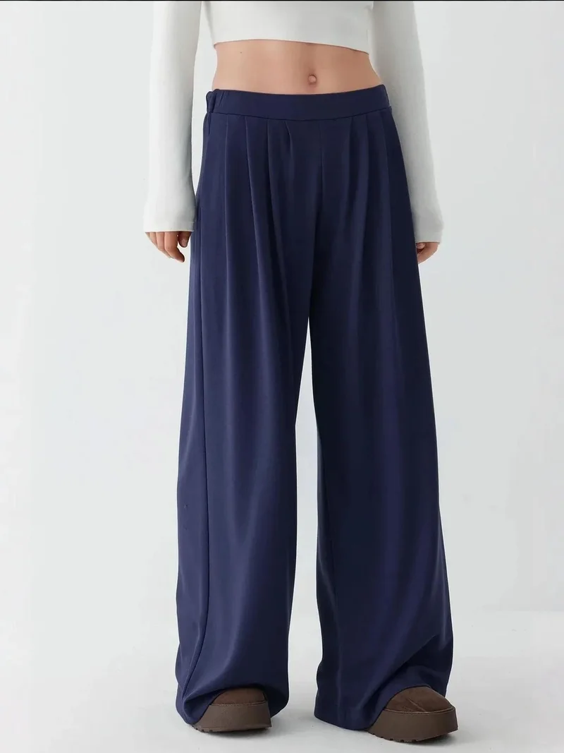 Soft Touch Pleated Wide Leg Pants