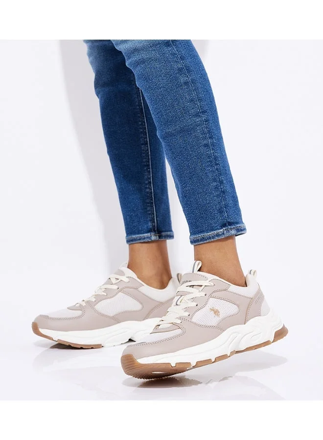 سنيكرز عصري نسائي U.S. Polo Assn. بيج