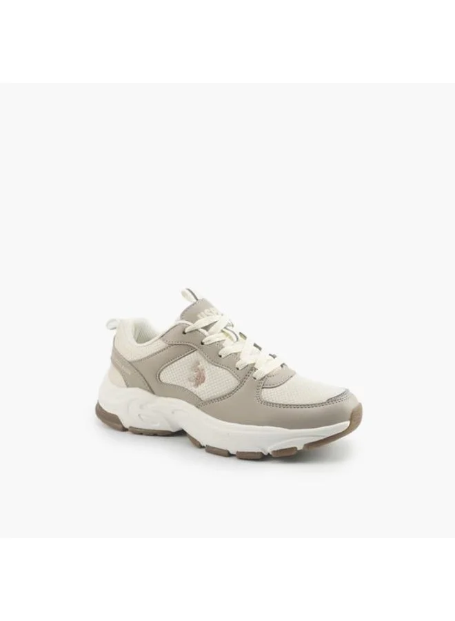 U.S. Polo Assn. Women's Fashion Sneakers Beige