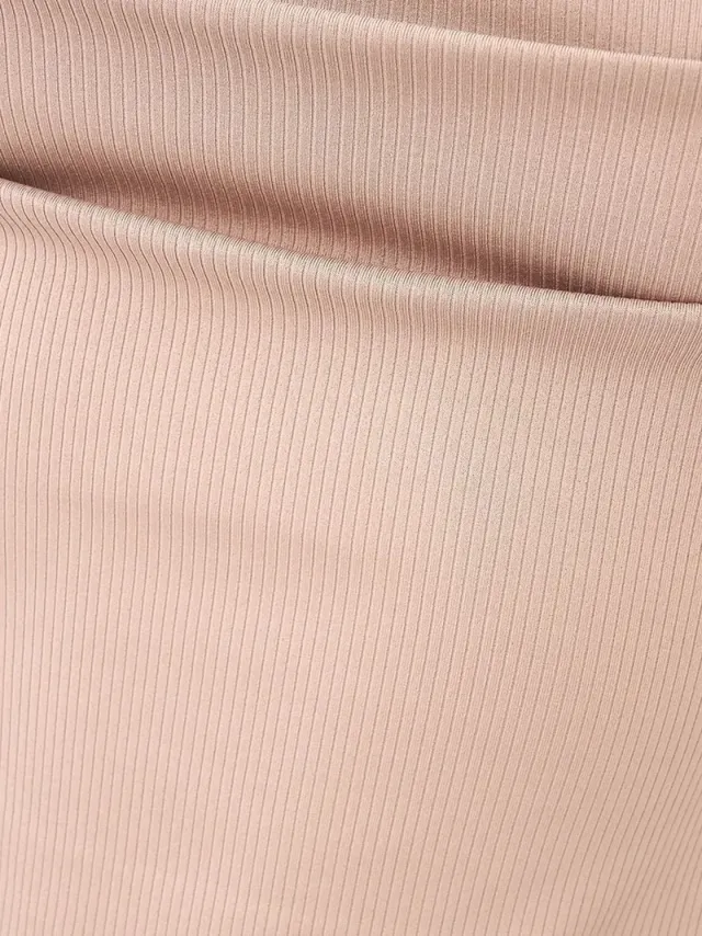 Ruched Square-Neck Mini Dress – image 5