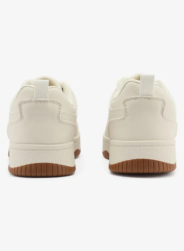 Women's Low-Top Sneakers Beige – image 4