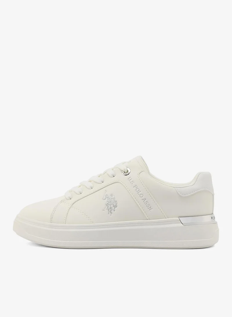 سنيكرز نسائي قصير U.S. Polo Assn. Alson أبيض