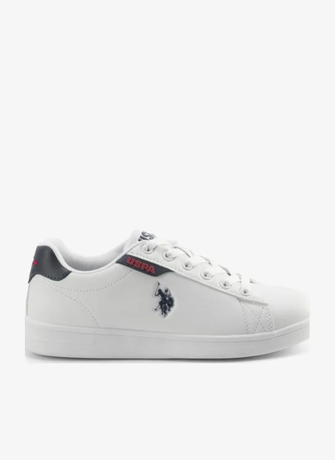 Women's Logo Embossed Lace-Up Sneakers