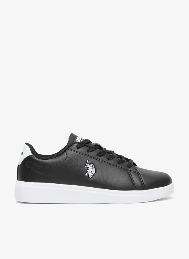 Women's Lightweight Low-Top Lace-Up Sneakers Black