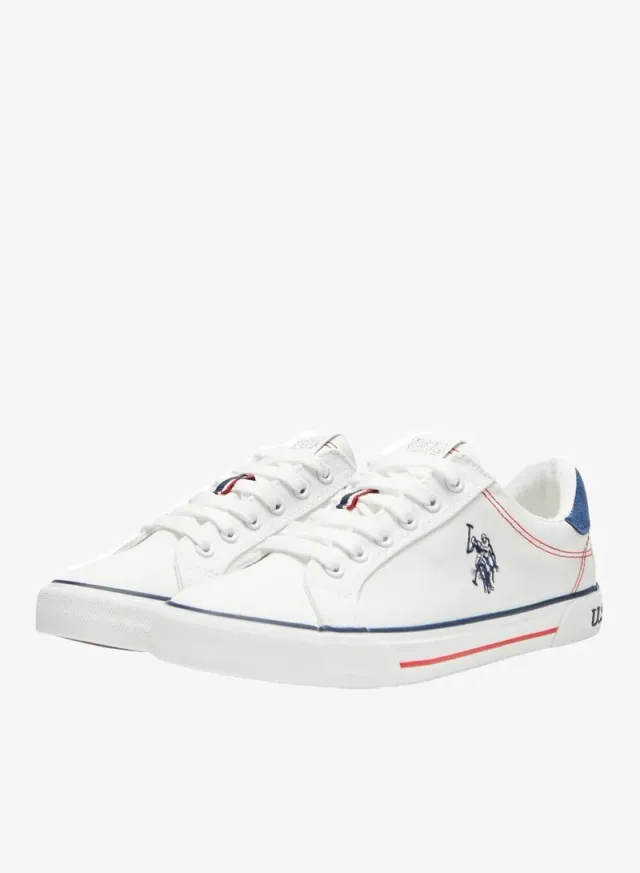 Women's Casual Lightweight Canvas Lace-Up Sneakers Beige – image 3