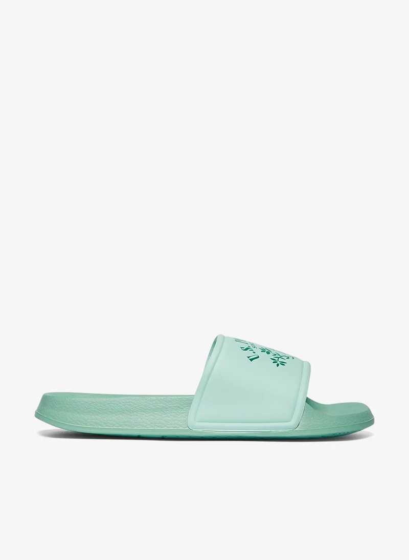 Women Signature Slides White