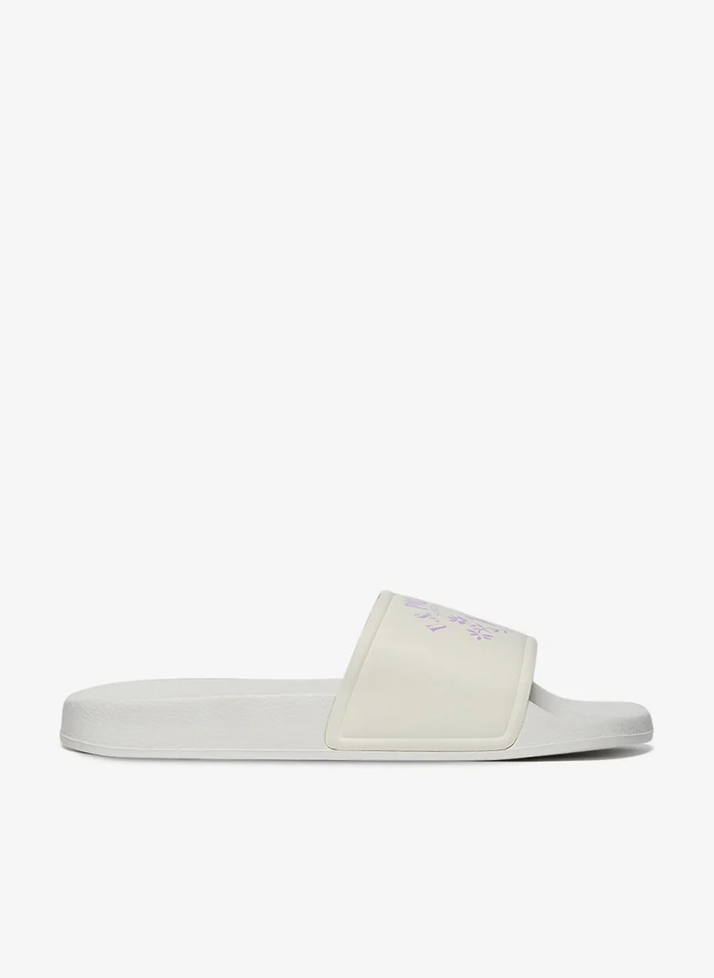 Women Signature Slides White