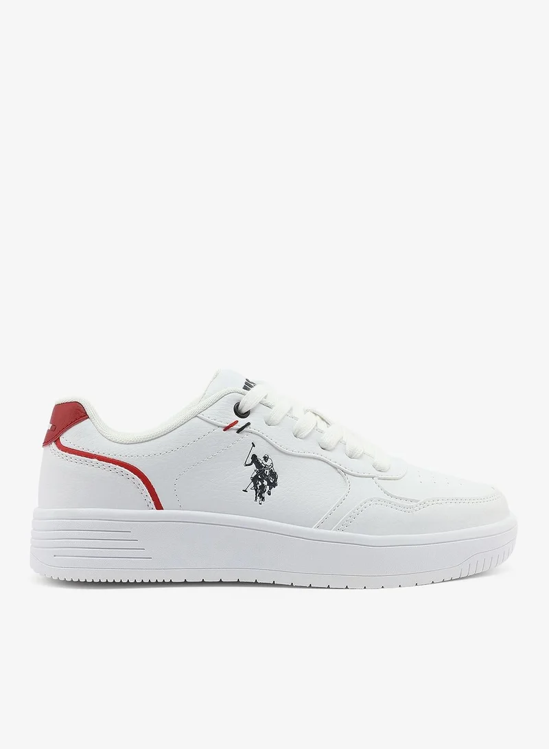 Women's Lightweight Lace-Up Low-Top Sneakers White