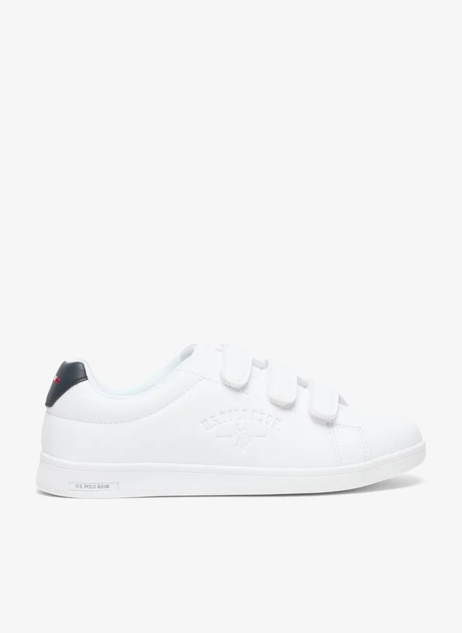 Women's Casual Low-Top Triple Velcro Sneakers Black