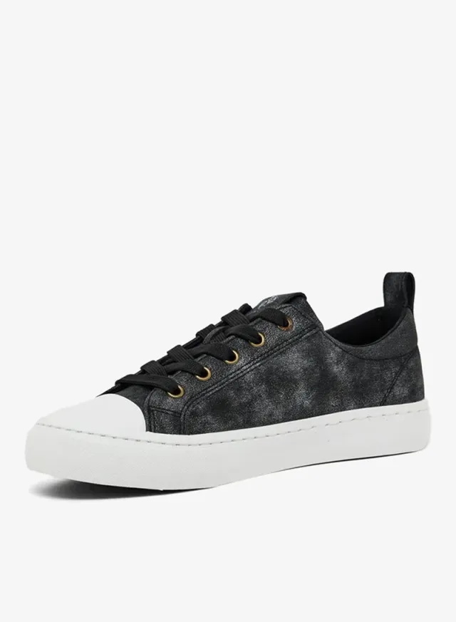 Women's Lightweight Casual Low-Top Sneakers Black – image 2