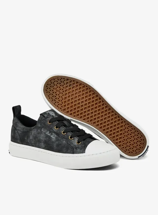 Women's Lightweight Casual Low-Top Sneakers Black – image 4
