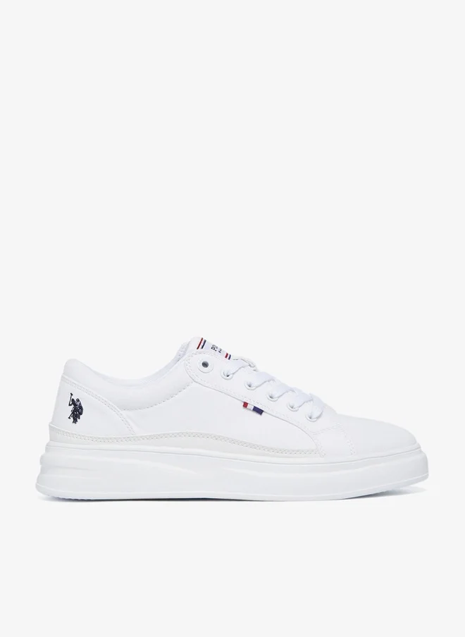 Women's Lace-Up Low-Top Sneakers White