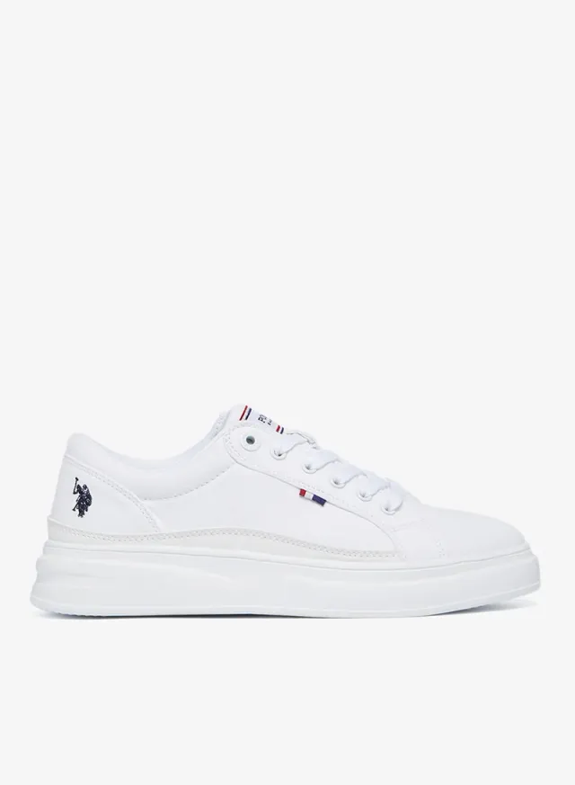 Women's Lace-Up Low-Top Sneakers White – image 2