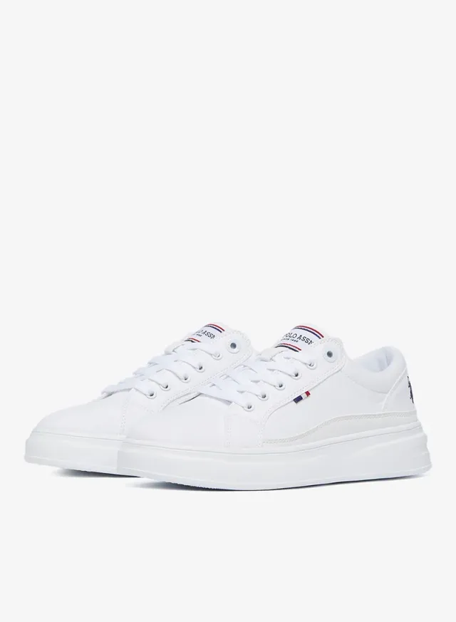 Women's Lace-Up Low-Top Sneakers White – image 3