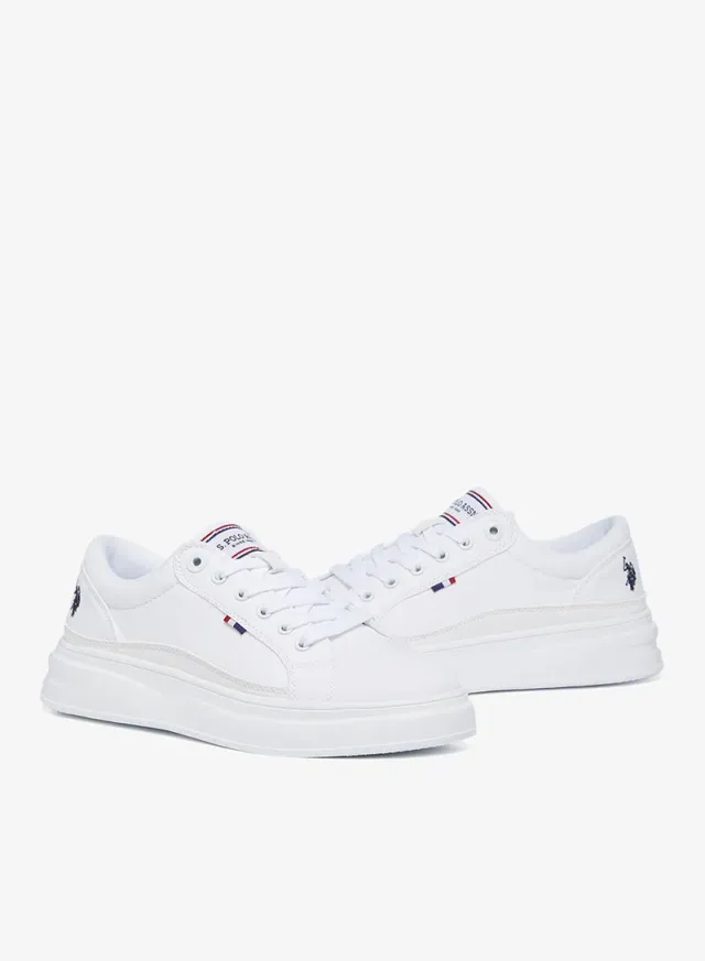 Women's Lace-Up Low-Top Sneakers White – image 4