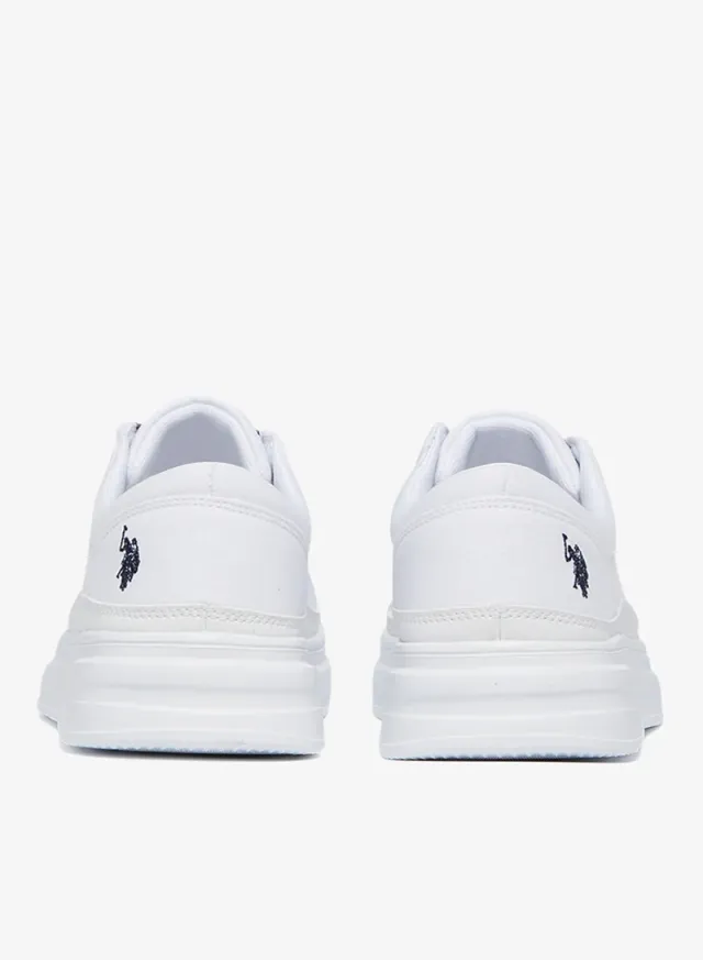 Women's Lace-Up Low-Top Sneakers White – image 6