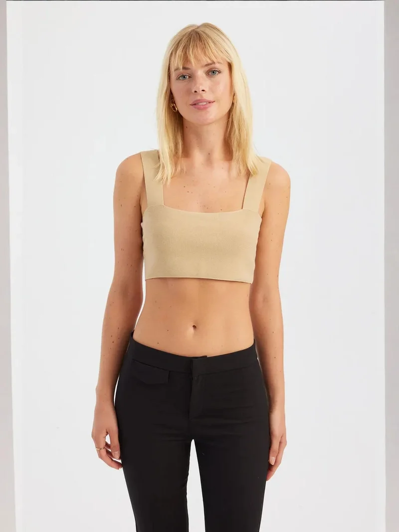 Square Neck Crop Top