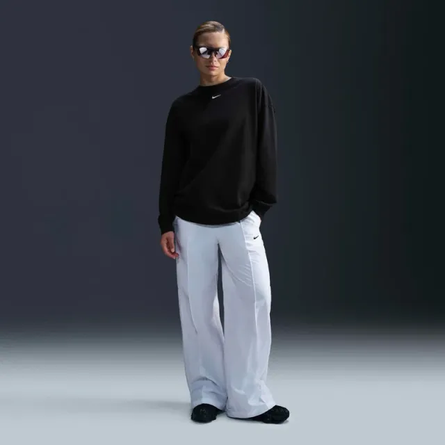 Nike Essential Collection Women's Black Crew Neck Long Sleeve Top – image 5