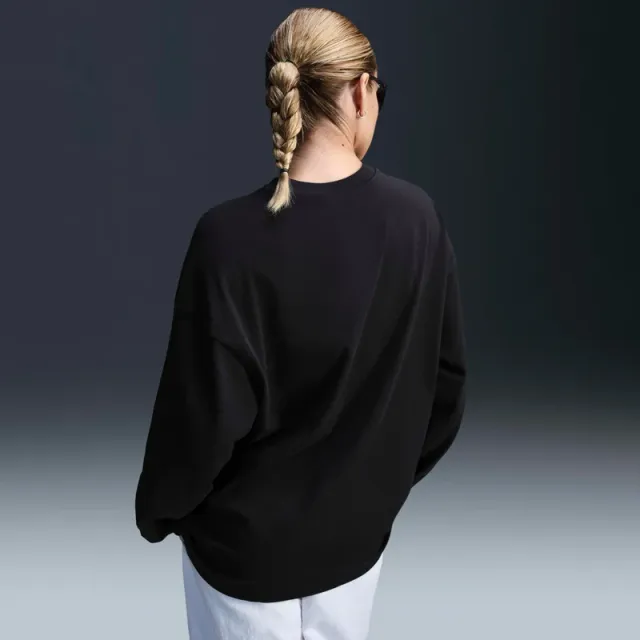 Nike Essential Collection Women's Black Crew Neck Long Sleeve Top – image 6