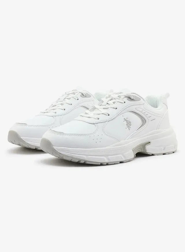حذاء سنيكرز سميك نسائي U.S. Polo Assn. ROX GLB 6FX بيج – صورة 4