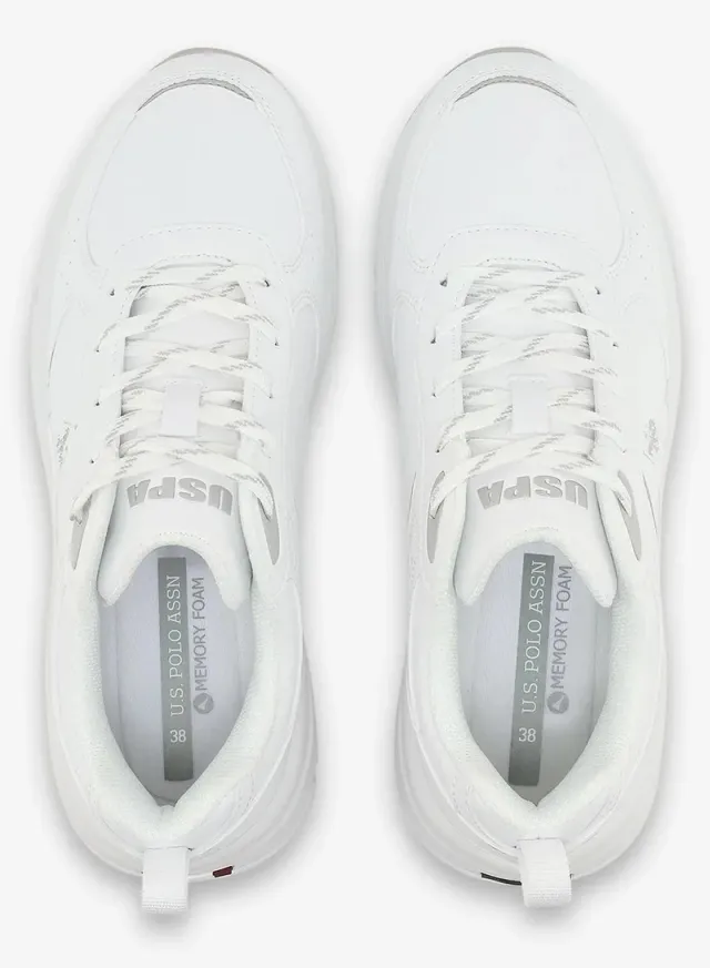 حذاء سنيكرز سميك نسائي U.S. Polo Assn. ROX GLB 6FX بيج – صورة 6