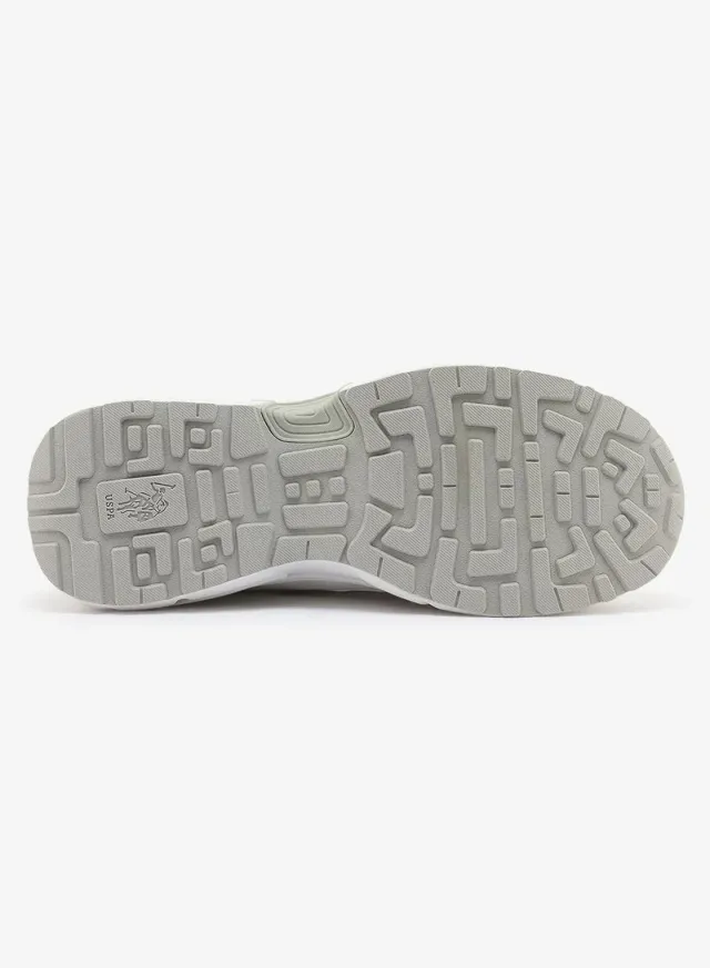 حذاء سنيكرز سميك نسائي U.S. Polo Assn. ROX GLB 6FX بيج – صورة 7