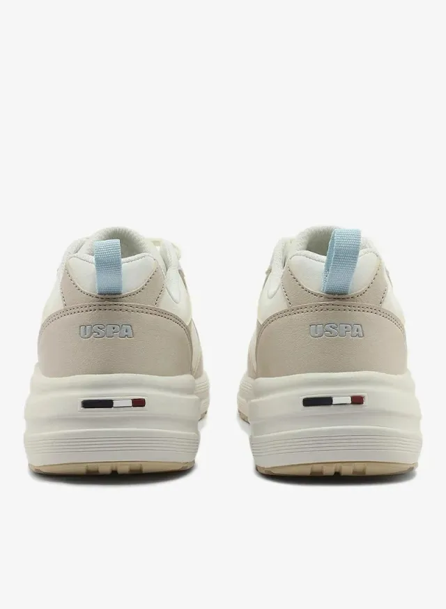 U.S. Polo Assn. Women's ROX GLB 6FX Chunky Sneakers Beige – image 4