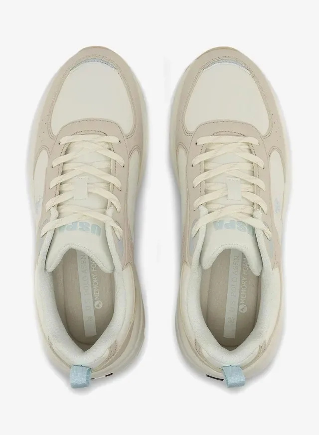 U.S. Polo Assn. Women's ROX GLB 6FX Chunky Sneakers Beige – image 8