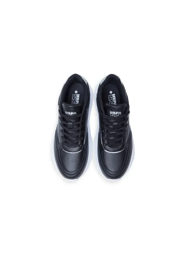Women's Lightweight Lace-Up Low-Top Sneakers Black – image 10