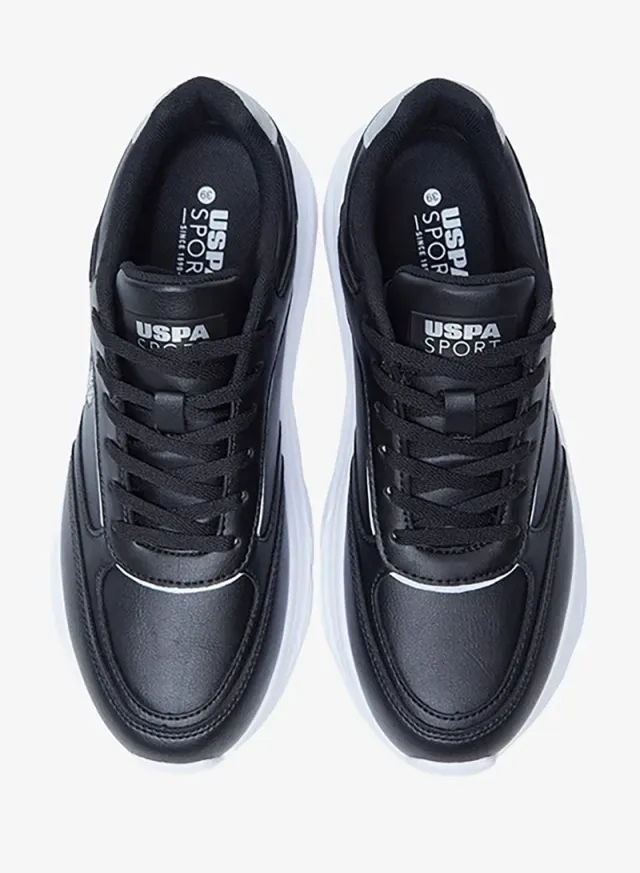 Women's Lightweight Lace-Up Low-Top Sneakers Black – image 5