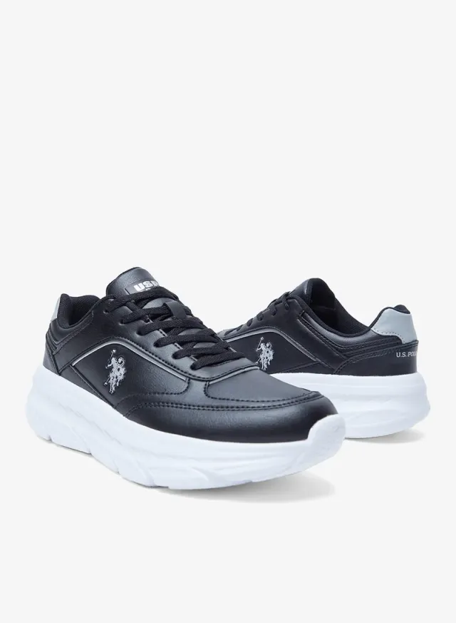Women's Lightweight Lace-Up Low-Top Sneakers Black – image 7