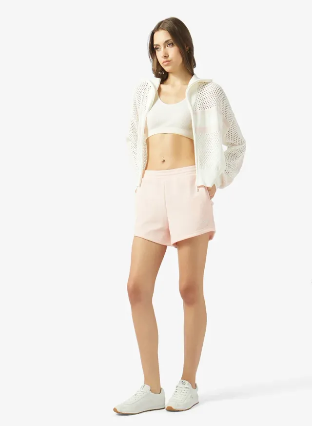 GUESS Women's Regular Fit Mid-Rise Solid Shorts - Dream Pink – image 2