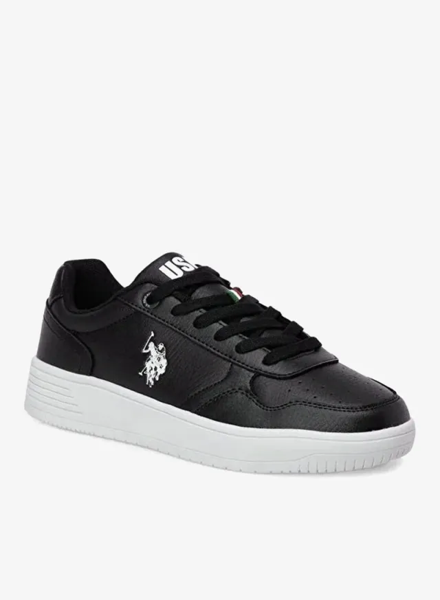 حذاء سنيكرز كاجوال بلاتفورم نسائي U.S. Polo Assn. أسود – صورة 3